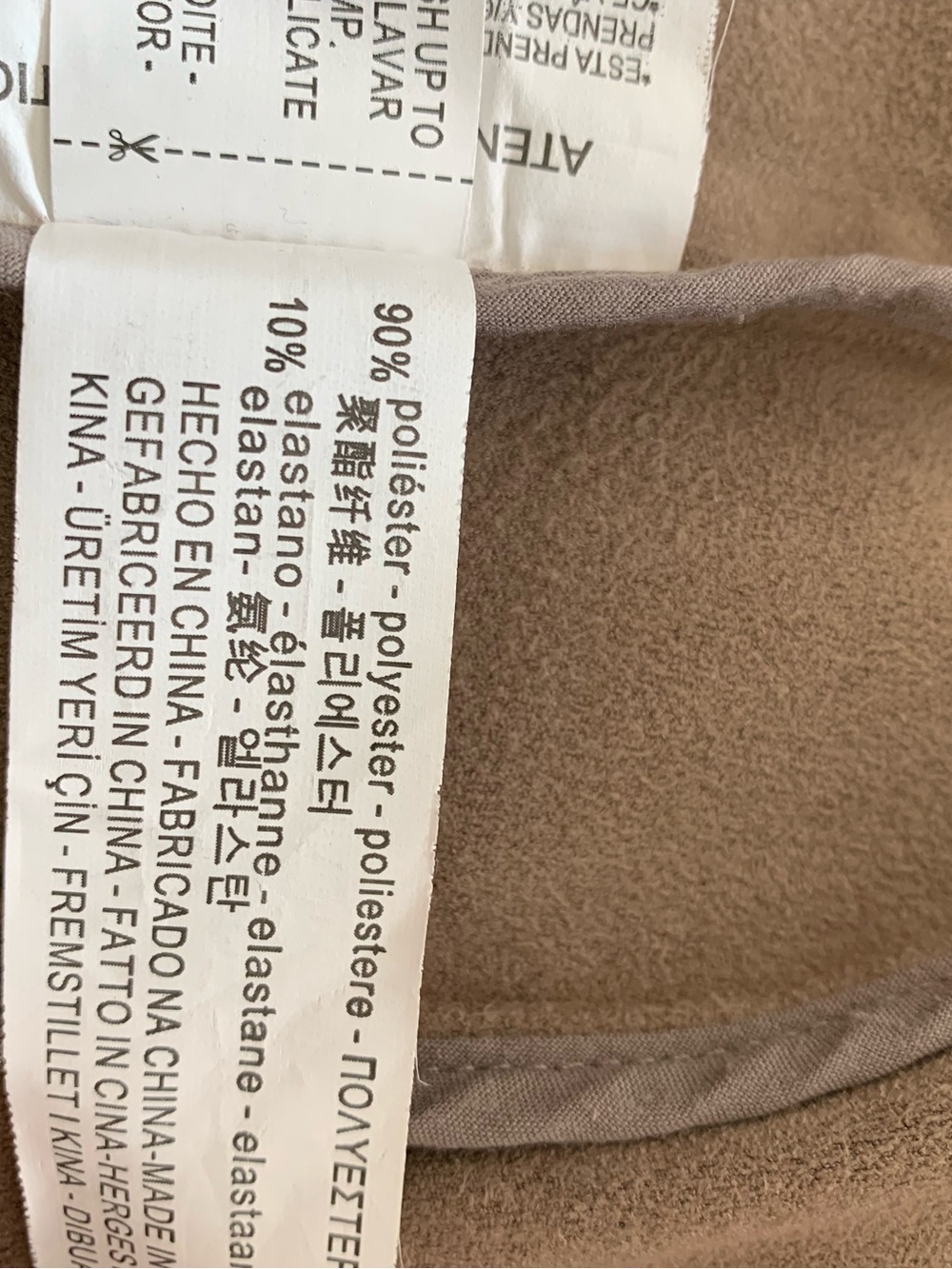 Zara Woman Moto Jacket Tan Suede Like Material Size Small - Picture 12 of 14